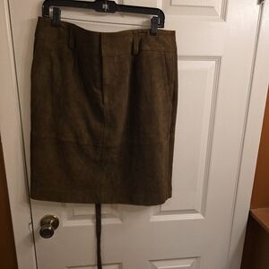 Elegant Brown Women's Pencil Skirt